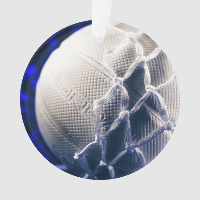 Volleyball and Net Team Coach Ornament (Front)