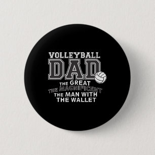 Volleyball Apparel - Volleyball Dad  2 Inch Round Button
