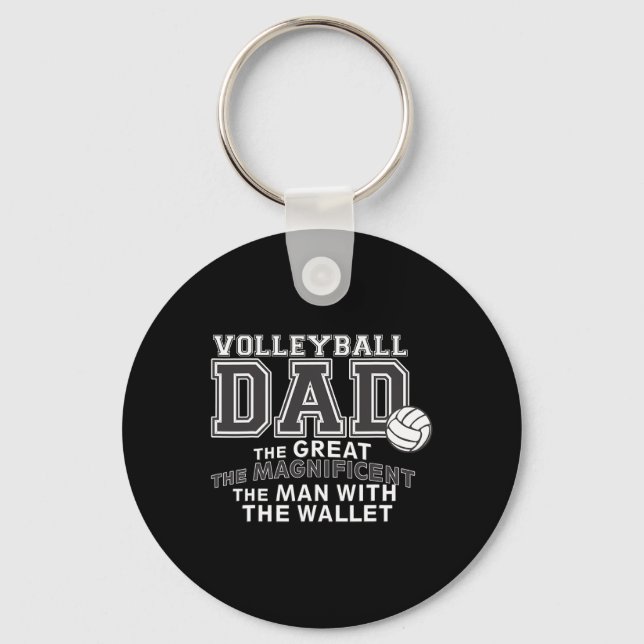 Volleyball Apparel - Volleyball Dad  Keychain (Front)