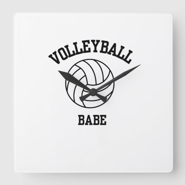 Volleyball Art Wall Clock (Front)