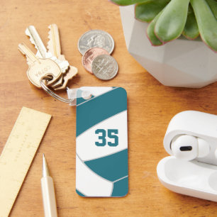 volleyball athlete team gifts under 10 teal keychain