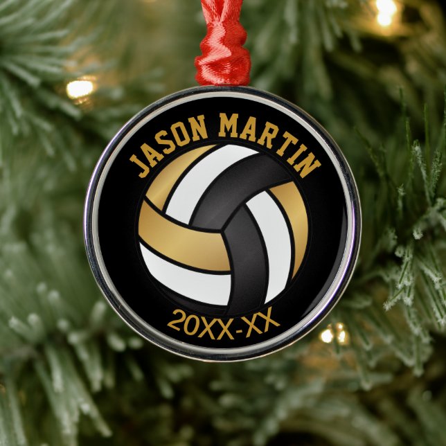 Volleyball 🏐 Award - Gold Metal Ornament (Tree)
