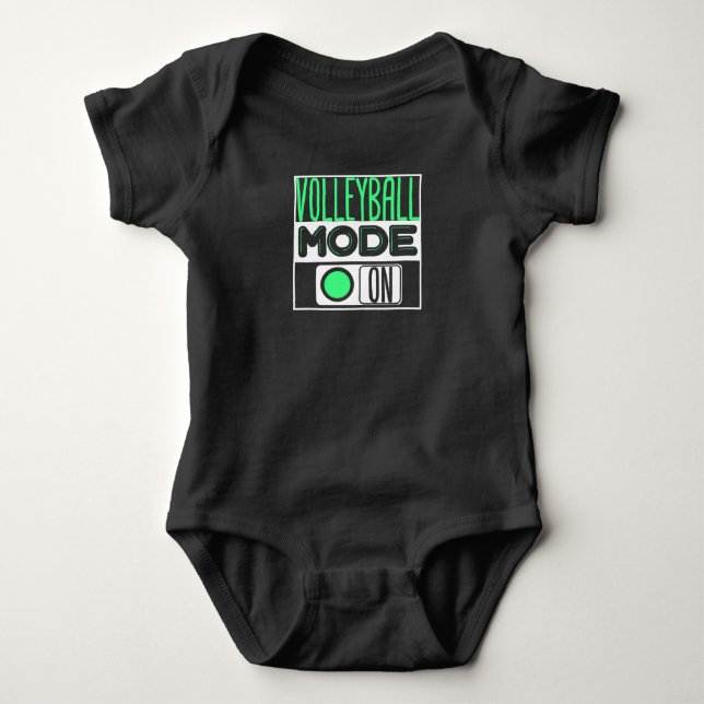 Volleyball Baby Bodysuit (Front)