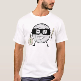 Volleyball Ball Bandit - Funny Character Illustrat T-Shirt