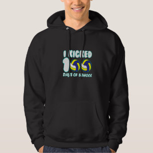 Volleyball Ball I Kicked 100 Days of School Teache Hoodie