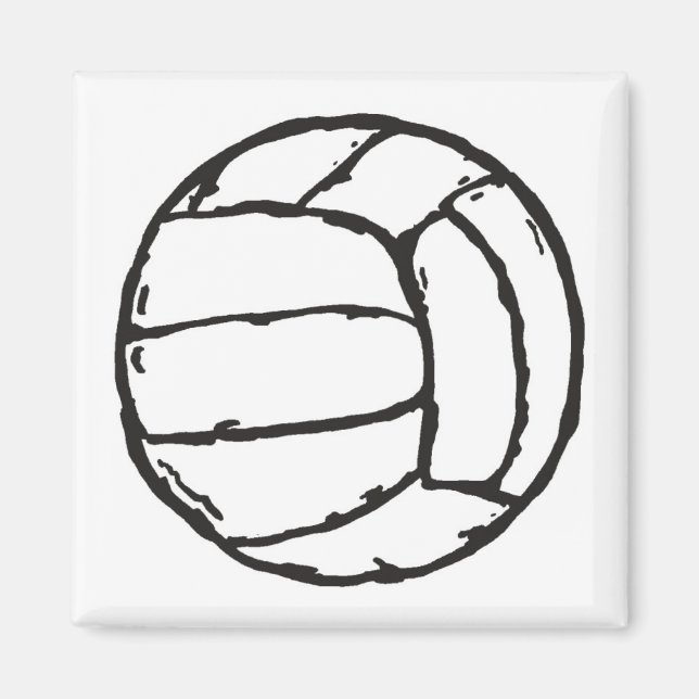 Volleyball Ball Magnet (Front)