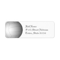 Volleyball Ball Mailing Labels