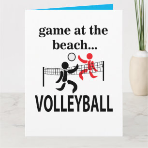 Volleyball Beach Volleyball Card