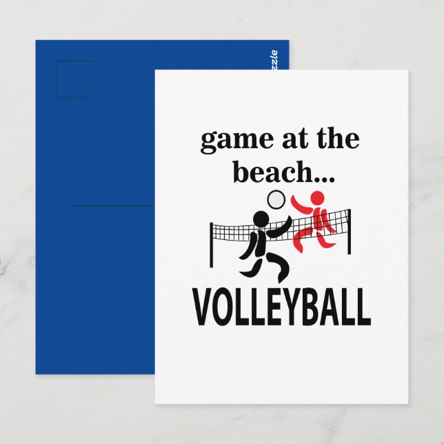 Volleyball Beach Volleyball Postcard (Front/Back)