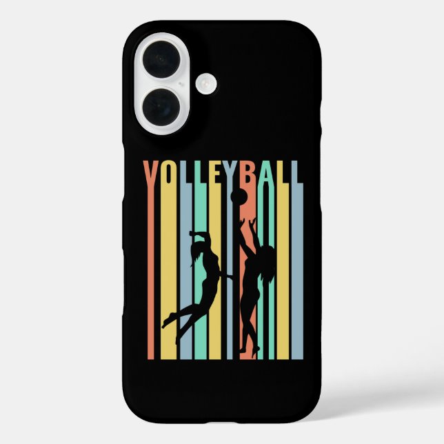 Volleyball  Beachvolleyball Retro Case-Mate iPhone Case (Back)