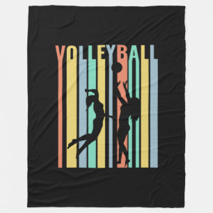 Volleyball  Beachvolleyball Retro Fleece Blanket