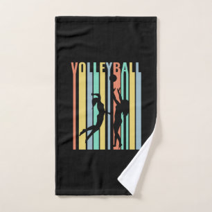 Volleyball Beachvolleyball Retro Hand Towel