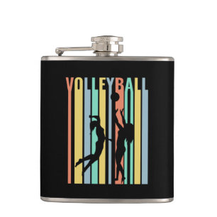 Volleyball Beachvolleyball Retro Hip Flask