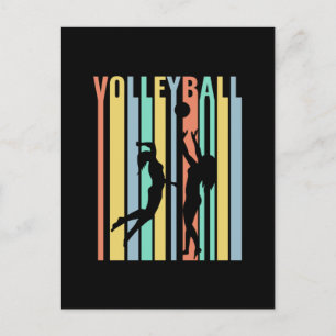 Volleyball  Beachvolleyball Retro Postcard