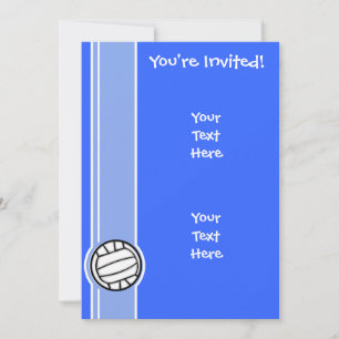 Volleyball; Blue Invitation
