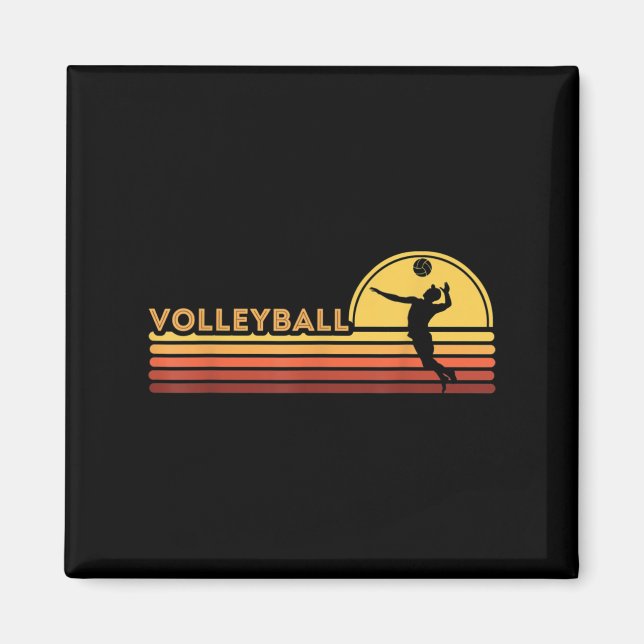 Volleyball boy men  magnet (Front)