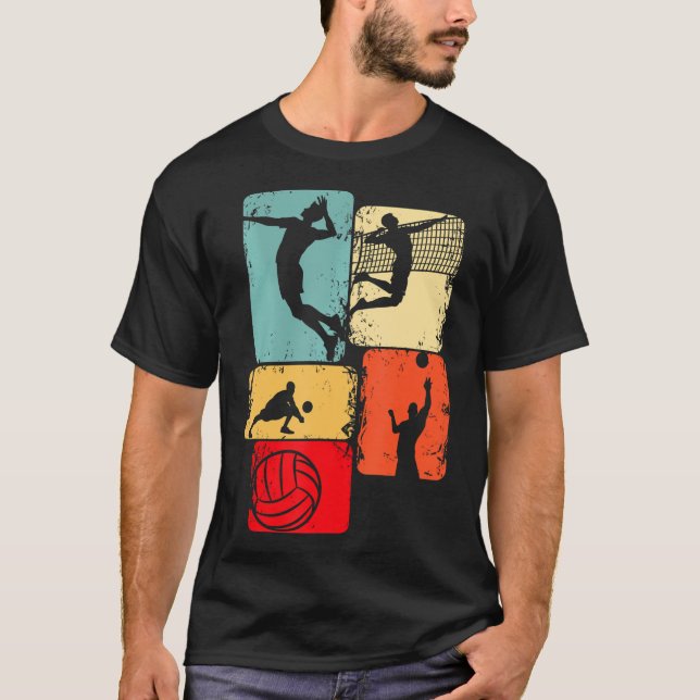 Volleyball Boys Men Youth T-Shirt (Front)