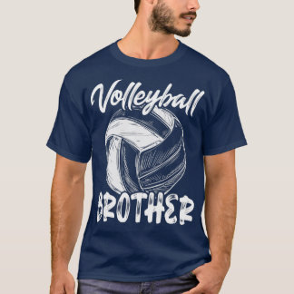 Volleyball Brother For Men Family Matching Volleyb T-Shirt