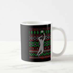Volleyball Bump Set Spike College High School Happ Coffee Mug