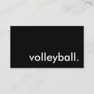 volleyball. business card