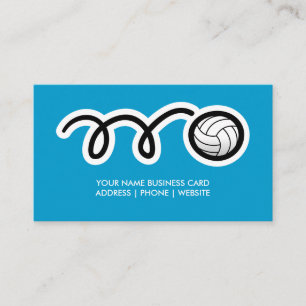 Volleyball business card design