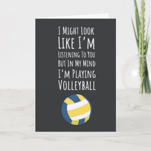 Volleyball Cards Sport Athlete Team Player For Her