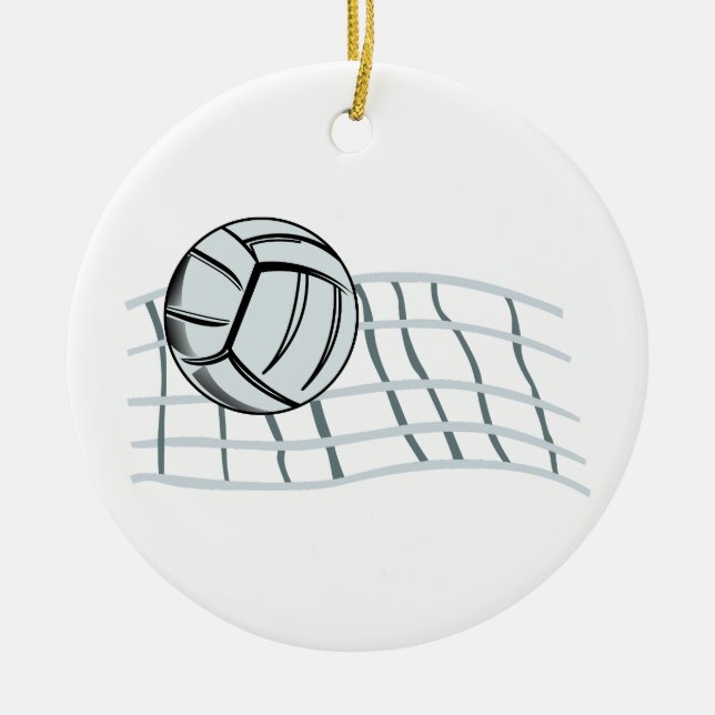 Volleyball Ceramic Ornament (Front)