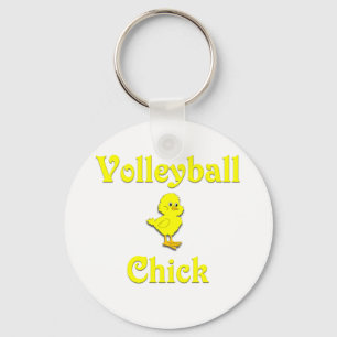 Volleyball Chick Keychain