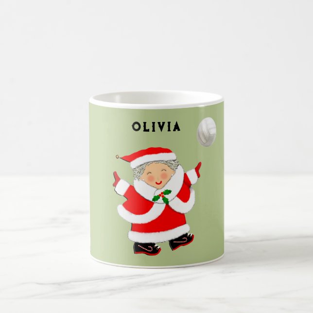 Volleyball Christmas Coffee Mug (Center)
