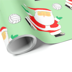 Volleyball Christmas Gift Wrapping Paper
