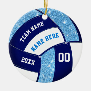 Volleyball Christmas Gifts for Players, Customize Ceramic Ornament