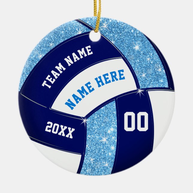 Volleyball Christmas Gifts for Players, Customize Ceramic Ornament (Front)