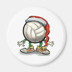 Volleyball Christmas Magnet