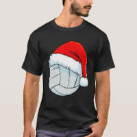Volleyball Christmas Santa Hat Ball Men Women Kids