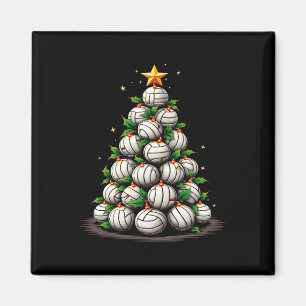 Volleyball Christmas Tree Holiday  Magnet