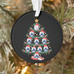Volleyball Christmas Tree Lights Sports Player  Ornament