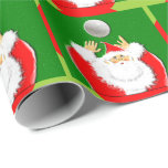 Volleyball Christmas Wrapping Paper<br><div class="desc">Creative volleyball holiday gift wrap. Add text to customize for player or team coach.</div>