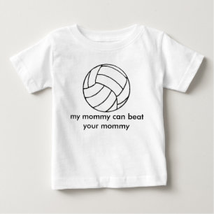 volleyball_clipart_ball[1], my mommy can beat y... baby T-Shirt