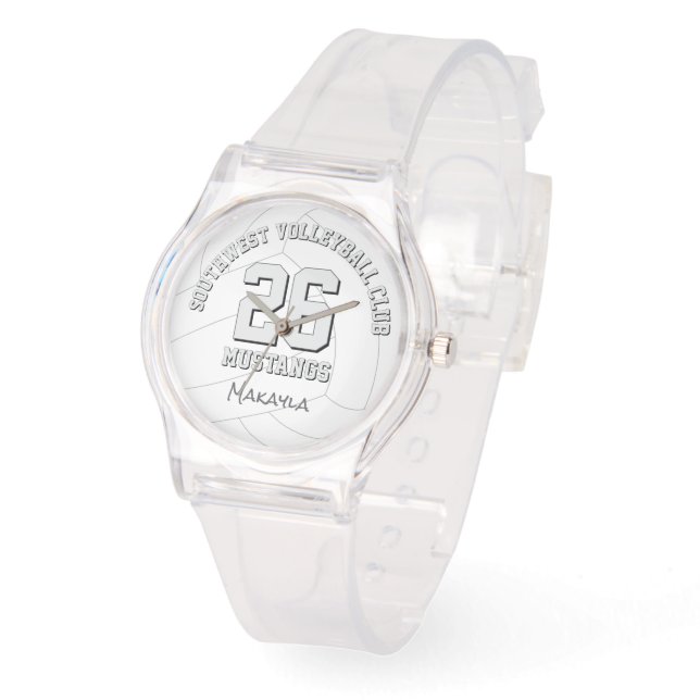 volleyball club team name personalized watch (Angle)
