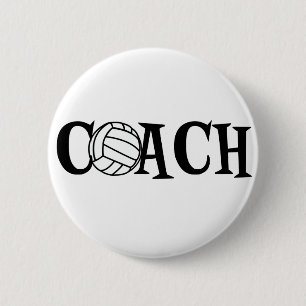 Volleyball Coach 2 Inch Round Button