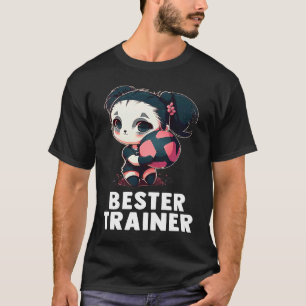 Volleyball coach  cute panda girl volleyball T-Shirt
