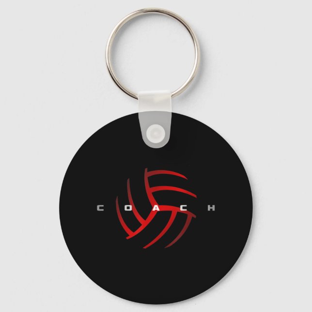 Volleyball Coach  Keychain (Front)