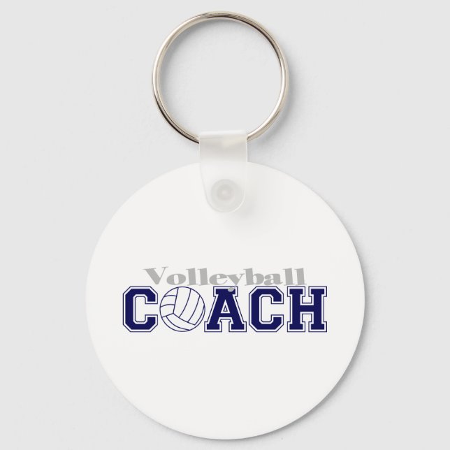 Volleyball Coach Keychain (Front)