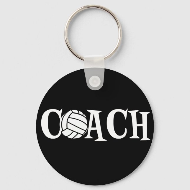 Volleyball Coach Keychain (Front)