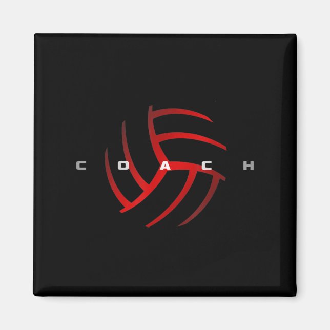 Volleyball Coach  Magnet (Front)
