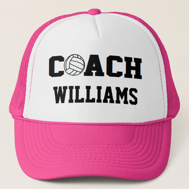 Volleyball Coach - Personalized Trucker Hat (Front)
