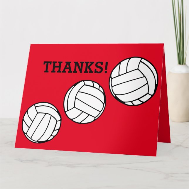 Volleyball Coach Thank You (Front)