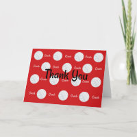 Volleyball Coach Thank You Card