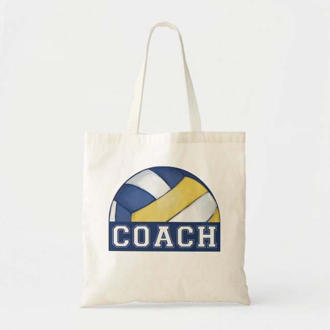 Volleyball Coach Tote Bag (Front)