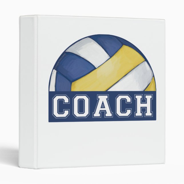 Volleyball Coach Vinyl Binder (Front/Spine)